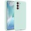 Ntech Hoesje Geschikt Voor Samsung Galaxy S21 Plus Hoesje Soft Nano Silicone Backcover Gel Mint Groen Met 2x Glazen Screenprotector