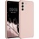 Ntech Hoesje Geschikt Voor Samsung Galaxy S21 Plus Hoesje Soft Nano Silicone Backcover Gel Licht Roze Met 2x Glazen Screenprotector