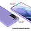 Ntech Hoesje Geschikt Voor Samsung Galaxy S21 Hoesje Soft Nano Silicone Backcover Gel Lila Paars Met 2x Glazen Screenprotector