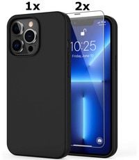 Ntech iPhone 11 Pro Max Hoesje Soft Nano Silicone Gel Zwart