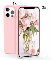 Ntech iPhone 11 Pro Max Hoesje Soft Nano Silicone Gel Roze