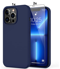 Ntech iPhone 11 Pro Max Hoesje Soft Nano Silicone Gel Navy Blauw