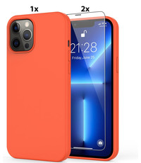 Ntech iPhone 11 Pro Max Hoesje Soft Nano Silicone Gel Fluo Roze
