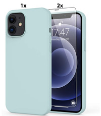 Ntech iPhone 11 Hoesje Soft Nano Silicone Gel Mint Green