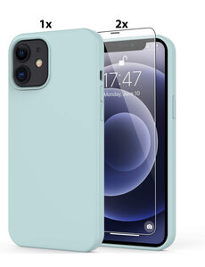 Ntech iPhone 11 Hoesje Soft Nano Silicone Gel Mint Green