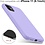 Ntech Hoesje Geschikt voor iPhone 11 Hoesje Soft Nano Silicone Backcover Gel Lila Paars Met 2x Glazen screenprotector