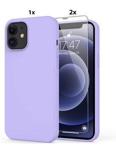 Ntech iPhone 11 Hoesje Soft Nano Silicone Gel Lila Paars