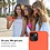 Ntech Hoesje Geschikt voor iPhone 11 Hoesje Soft Nano Silicone Backcover Gel Oranje Met 2x Glazen screenprotector