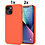 Ntech Hoesje Geschikt voor iPhone 11 Hoesje Soft Nano Silicone Backcover Gel Oranje Met 2x Glazen screenprotector