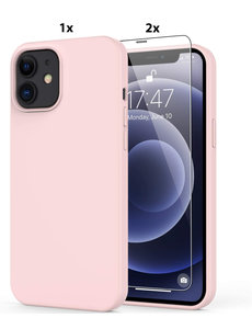 Ntech iPhone 11 Hoesje Soft Nano Silicone Gel Licht roze