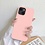 Ntech Hoesje Geschikt voor iPhone 11 Hoesje Soft Nano Silicone Backcover Gel Roze Met 2x Glazen screenprotector