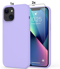 Ntech iPhone 11 Hoesje Soft Nano Silicone Gel Lavendel Paars