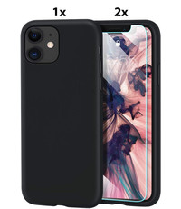 Ntech iPhone 11 Pro Hoesje Soft Nano Silicone Gel Zwart