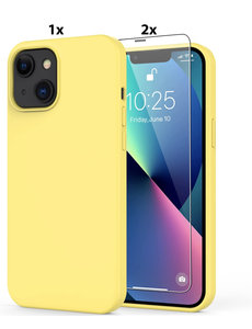 Ntech iPhone 11 Pro Hoesje Soft Nano Silicone Gel Geel