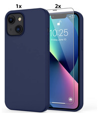 Ntech iPhone 11 Pro Hoesje Soft Nano Silicone Gel Navy Blauw