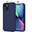 Ntech Hoesje Geschikt voor iPhone 11 Pro Hoesje Soft Nano Silicone Backcover Gel Navy Blauw Met 2x Glazen screenprotector