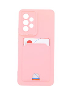 Ntech Samsung A53 Hoesje met pasjeshouder Licht Rose