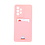 Ntech Samsung A53 Hoesje met pasjeshouder Licht Rose - Samsung Galaxy A53 5G hoesje Soft silicone colour case met kaarthouder