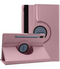 Ntech Samsung Tab S8 Plus hoes Book Case Cover Rose Goud