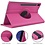 Ntech Hoesje Geschikt Voor Samsung Galaxy Tab S8 Plus hoes Draaibare Book Case Cover Pink - Hoesje Geschikt Voor Samsung Galaxy Tab S8 Plus hoesje 2022/ Tab S7 FE 2021/Tab S7 Plus 2020 hoesje -Tablet Hoes 12.4 Inch