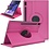 Ntech Hoesje Geschikt Voor Samsung Galaxy Tab S8 Plus hoes Draaibare Book Case Cover Pink - Hoesje Geschikt Voor Samsung Galaxy Tab S8 Plus hoesje 2022/ Tab S7 FE 2021/Tab S7 Plus 2020 hoesje -Tablet Hoes 12.4 Inch