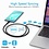 Ntech Ntech USB C naar USBC Data/Oplaad kabel Geschikt voor Macbook, Samsung S22 Ultra / Plus / S22 / S21 / S21 Plus / S21 Ultra / S20 / A53