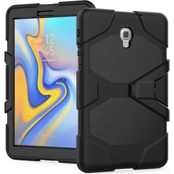 Merkloos Heavy Duty Case - Samsung Galaxy Tab A 10.5 Hoesje - Zwart