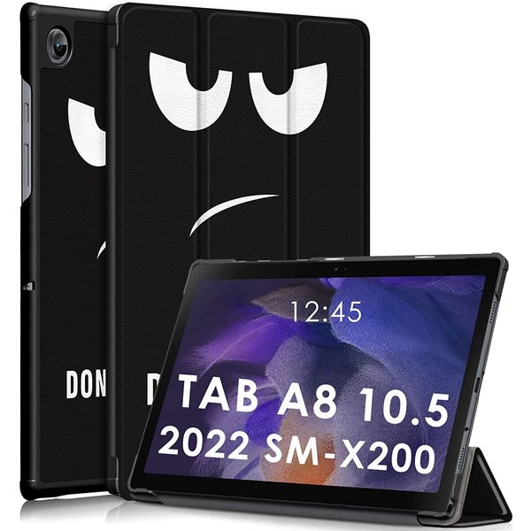 Ntech Hoes geschikt voor Samsung Galaxy Tab A8 – Samsung tab A8 (2021 / 2022) Trifold tablet hoes Quote