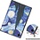 Ntech Hoes geschikt voor Samsung Galaxy Tab A8 – Samsung tab A8 (2021 / 2022) Trifold tablet hoes - Sterren print