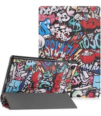 Ntech Samsung Galaxy Tab A8 Hoes Graffiti