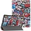 Ntech Hoes geschikt voor Samsung Galaxy Tab A8 – Samsung tab A8 (2021 / 2022) Trifold tablet hoes - Grafiti