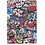 Ntech Hoes geschikt voor Samsung Galaxy Tab A8 – Samsung tab A8 (2021 / 2022) Trifold tablet hoes - Grafiti