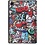 Ntech Hoes geschikt voor Samsung Galaxy Tab A8 – Samsung tab A8 (2021 / 2022) Trifold tablet hoes - Grafiti
