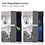 Ntech Hoes geschikt voor Samsung Galaxy Tab A8 – Samsung tab A8 (2021 / 2022) Trifold tablet hoes Eiffeltoren