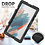 Ntech Samsung Tab A8 Hoes Extreme Robuuste Armor Case Hoesje Tablethoes - Samsung tab A8 screenprotector Ingebouwde Extreme protectie Army Backcover hoes