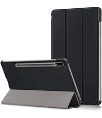 Ntech Samsung Tab S8 Plus hoes Book Case Smart Cover Zwart