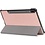 Ntech Hoes Geschikt voor Samsung Galaxy Tab S8 Plus hoes Book Case Smart Cover Rose Goud - Hoes Geschikt voor Samsung Galaxy Tab S8 Plus hoes - Hoes Geschikt voor Samsung Galaxy Tab S7 FE hoes bookcase - Tab S7 plus hoes Trifold hoes -Tablet Hoes 12.4 Inch