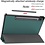 Ntech Hoes Geschikt voor Samsung Galaxy Tab S8 Plus hoes Book Case Smart Cover Donker Groen - Hoes Geschikt voor Samsung Galaxy Tab S8 Plus hoes - Hoes Geschikt voor Samsung Galaxy Tab S7 FE hoes bookcase - Tab S7 plus hoes Trifold hoes -Tablet Hoes 12.4 Inch