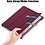 Ntech Hoes Geschikt voor Samsung Galaxy Tab S8 Plus hoes Book Case Smart Cover Wine Rood - Hoes Geschikt voor Samsung Galaxy Tab S8 Plus hoes - Hoes Geschikt voor Samsung Galaxy Tab S7 FE hoes bookcase - Tab S7 plus hoes Trifold hoes -Tablet Hoes 12.4 Inch
