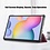 Ntech Hoes Geschikt voor Samsung Galaxy Tab S8 Plus hoes Book Case Smart Cover Wine Rood - Hoes Geschikt voor Samsung Galaxy Tab S8 Plus hoes - Hoes Geschikt voor Samsung Galaxy Tab S7 FE hoes bookcase - Tab S7 plus hoes Trifold hoes -Tablet Hoes 12.4 Inch