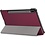 Ntech Hoes Geschikt voor Samsung Galaxy Tab S8 Plus hoes Book Case Smart Cover Wine Rood - Hoes Geschikt voor Samsung Galaxy Tab S8 Plus hoes - Hoes Geschikt voor Samsung Galaxy Tab S7 FE hoes bookcase - Tab S7 plus hoes Trifold hoes -Tablet Hoes 12.4 Inch
