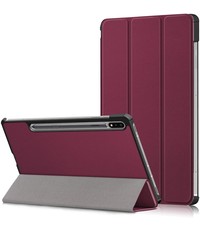 Ntech Samsung Tab S8 Plus hoes Book Case Smart Cover Wine Rood