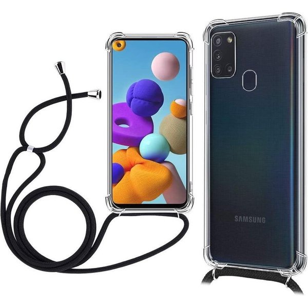 Merkloos Hoesje geschikt voor Samsung Galaxy A21s - Siliconen Back Cover - Transparant