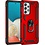 Ntech Hoesje Geschikt Voor Samsung Galaxy A53 Hoesje Anti-Shock Hybrid Armor hoesje Rood - Hoesje Geschikt Voor Samsung Galaxy A53 5G kickstand Ring houder TPU backcover hoesje - met screenprotector Galaxy A53 5G - 2 pack