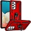Ntech Hoesje Geschikt Voor Samsung Galaxy A53 Hoesje Anti-Shock Hybrid Armor hoesje Rood - Hoesje Geschikt Voor Samsung Galaxy A53 5G kickstand Ring houder TPU backcover hoesje - met screenprotector Galaxy A53 5G - 2 pack