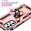 Ntech Hoesje Geschikt Voor Samsung Galaxy A53 Hoesje Anti-Shock Hybrid Armor hoesje Rose Goud - Hoesje Geschikt Voor Samsung Galaxy A53 5G kickstand Ring houder TPU backcover hoesje - met screenprotector Galaxy A53 5G - 2 pack