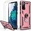 Ntech Hoesje Geschikt Voor Samsung Galaxy A53 Hoesje Anti-Shock Hybrid Armor hoesje Rose Goud - Hoesje Geschikt Voor Samsung Galaxy A53 5G kickstand Ring houder TPU backcover hoesje - met screenprotector Galaxy A53 5G - 2 pack