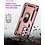 Ntech Hoesje Geschikt Voor Samsung Galaxy A53 Hoesje Anti-Shock Hybrid Armor hoesje Rose Goud - Hoesje Geschikt Voor Samsung Galaxy A53 5G kickstand Ring houder TPU backcover hoesje - met screenprotector Galaxy A53 5G - 2 pack