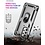 Ntech Samsung A53 Hoesje Anti-Shock Hybrid Armor hoesje Zliver - Samsung Galaxy A53 5G kickstand Ring houder TPU backcover hoesje - met screenprotector Galaxy A53 5G - 2 pack