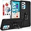 Ntech Hoesje Geschikt Voor Samsung Galaxy A53 Hoesje Anti-Shock Hybrid Armor hoesje Zwart - Hoesje Geschikt Voor Samsung Galaxy A53 5G kickstand Ring houder TPU backcover hoesje - met screenprotector Galaxy A53 5G - 2 pack